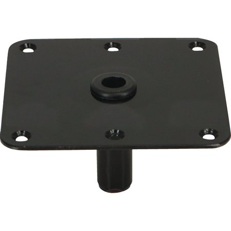 SPRINGFIELD MARINE Springfield King-Pin 7" x 7" Threaded Square Steel Base, E-Coat Finish 3630020